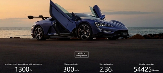 Velocità massima 300km/h Volante sinistro Byd Supercar elettrico puro Yangwang U9 Hot Model