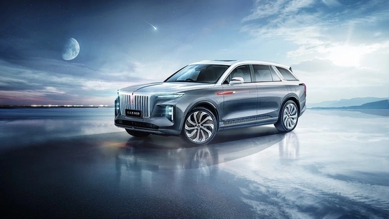 Hongqi E-HS9 2022 Electric EV Car 460km 7 Red Test Drive Sistema di frenata elettromagnetica