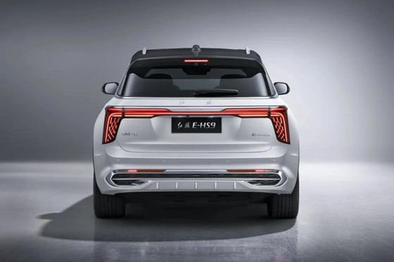 Colore grigio 2023 Hongqi E-HS9 Carrozzeria UE caricabatterie DC 690km Flag Yue Edition sette posti